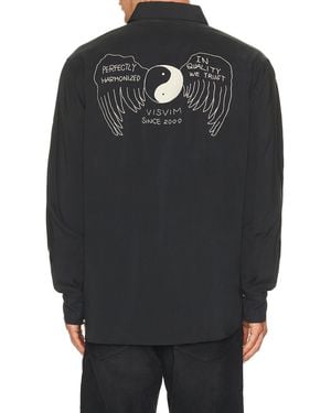 Visvim Four Corners Long Sleeve Shirt - Black