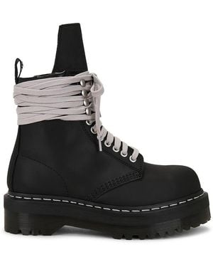 Rick Owens X Dr. Martens Quad Sole Steel Toe Boot - Black