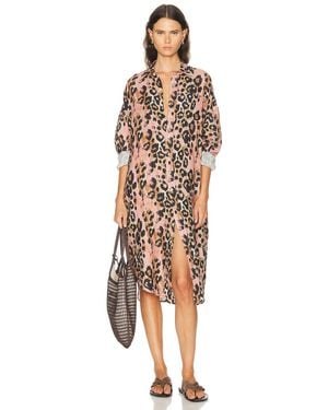 R13 Jumbo Shirt Dress - Multicolor