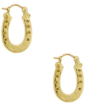 ALÉMAIS Django Horseshoe Stud Earrings - Metallic
