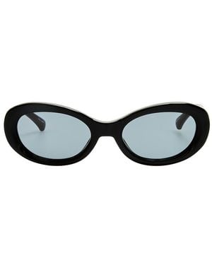Dries Van Noten Oval Sunglasses - Black