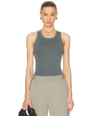 St. Agni Organic Cotton Singlet Top - Blue
