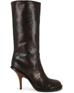 Dries Van Noten Leather Boot - Black