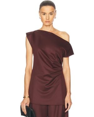 SEV Draped Top - Red
