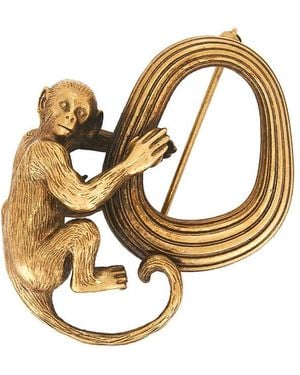 KHAITE Monkey Brooch - Metallic