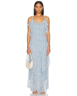 Bode Meridian Gown - Blue