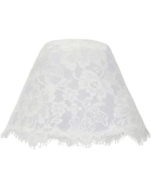 ROWEN ROSE Cloche Hat - White