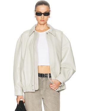 Agolde Aston Bomber Jacket - White