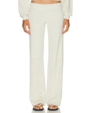 ÉTERNE Low Rise Lounge Terry Pant - White