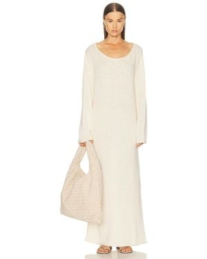 The Elder Statesman Nora Lite Oversized Dress - White