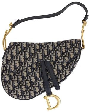 Dior Trotter Oblique Saddle Bag - Black