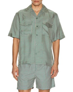 Jonathan Simkhai Clarke Printed Silk Shirt - Green