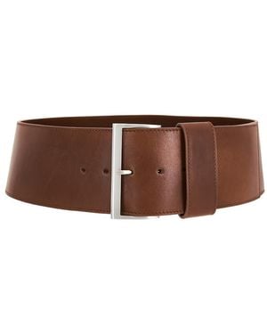 St. Agni Wide Classic Belt - Brown