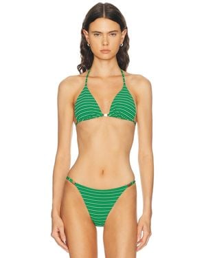 ViX X Rosie Huntington-Whiteley Lucie Tri Bikini Top - Green