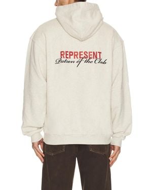 Represent Patron Of The Club Hoodie - Natural