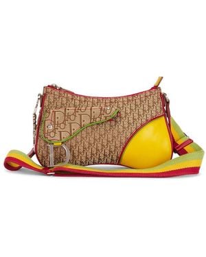 Dior Rasta Double Saddle Bag - Natural