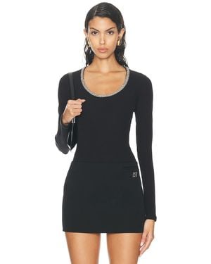 Jonathan Simkhai Janay U-Neck Top - Black