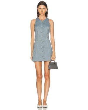 Matthew Bruch Vest Mini Dress - Blue