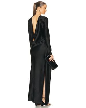 Christopher Esber Palladium Long Sleeve Tuck Dress - Black