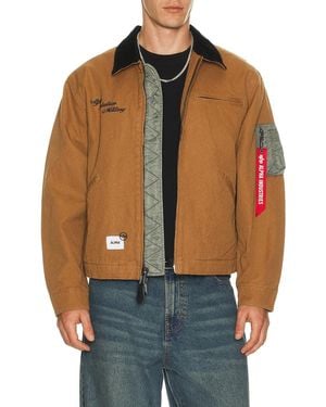 Alpha Industries Unfrm Detroit Jacket - Brown