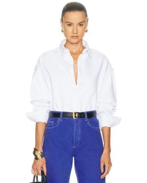 EZR Button Down Top - White