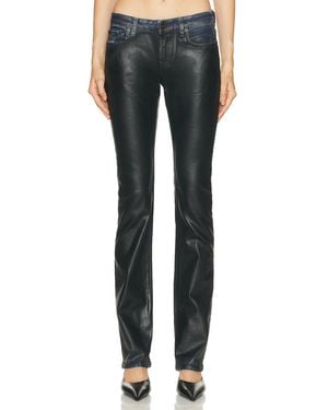 Acne Studios 2013 Stretch Charcoal Leather Pant - Blue