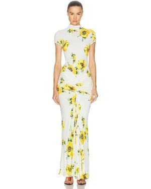 Alaïa Draped Dress - Metallic