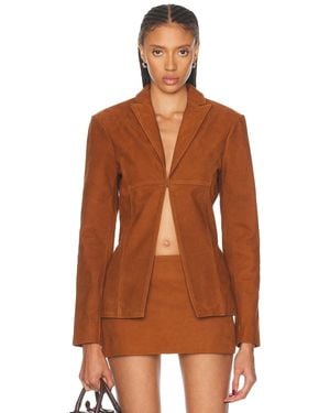 Mimchik Pinched Blazer - Brown