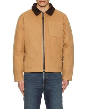 Schott Nyc Union Canvas Down Filled Jacket - Natural