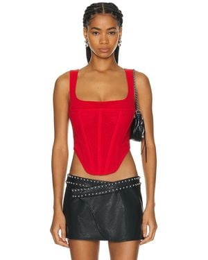 Miaou Campbell Corset - Red