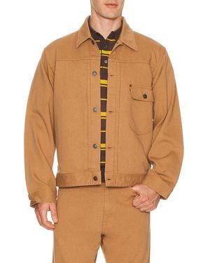 Beams Plus Digger Jacket Oc Pique - Brown