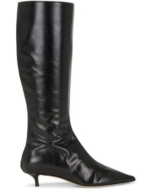 Jimmy Choo Amis Kb 35 Leather Boot - Black
