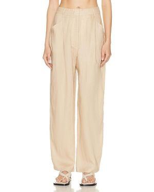 AEXAE Linen Highrise Pants - Natural