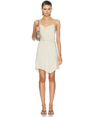 Helmut Lang Knot Slip Washed Dress - White