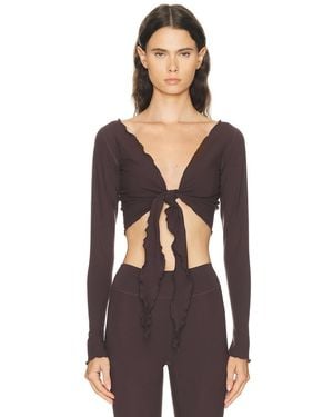 437 The Wrap Top - Black