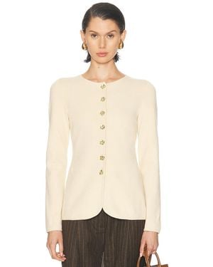 L'academie Bronte Button Cardigan - Natural