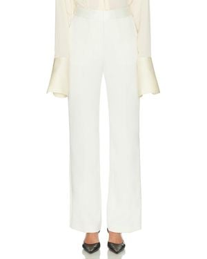 Fleur du Mal Tuxedo Pant - White