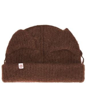 Charles Jeffrey Alpaca Chunky Ears Beanie - Brown