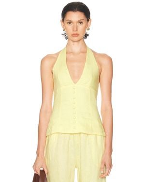 AEXAE X Revolve Halter Top - Yellow