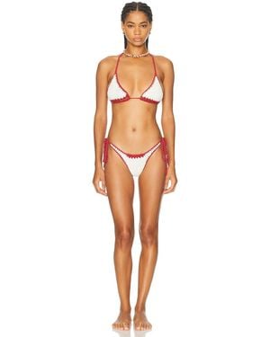 Akoia Swim Bandera Bikini Set - Orange