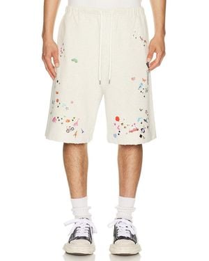 Maison Mihara Yasuhiro Kids Sticker Shorts - Natural