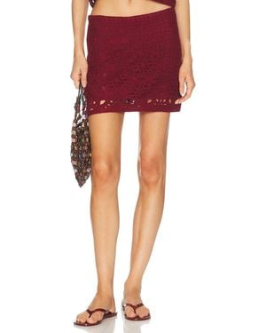 FRAME The Postcard Skirt - Red