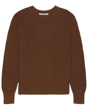 Every Other Thursday Fisherman Knit Sweater - Brown