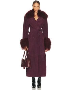 retroféte Britta Coat - Purple