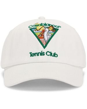CASABLANCA Pyramid Abduction Tennis Cap - White