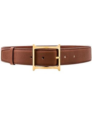 Helsa Logo Contrast Belt - Brown