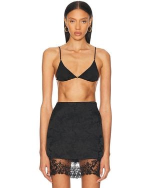 Saint Laurent Triangle Bra - Black