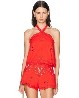 retroféte Caliane Top - Red