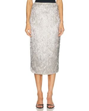 AKNVAS Tao Sequin Pencil Skirt - Gray