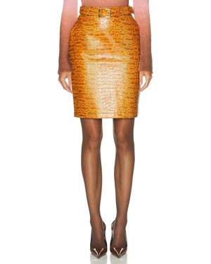 ROWEN ROSE Midi Skirt - Orange